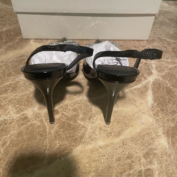 Black Suede Studio Heels - Picture 5 of 5